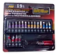 Juego Destornilladores 19 Piezas Macrooutlet Duramax Pro Set Colores Puntas - Miniatura 1