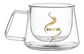 4 Tazas Café Doble Pared Borosilicato 200 Ml Pocillo Termi - Miniatura 5