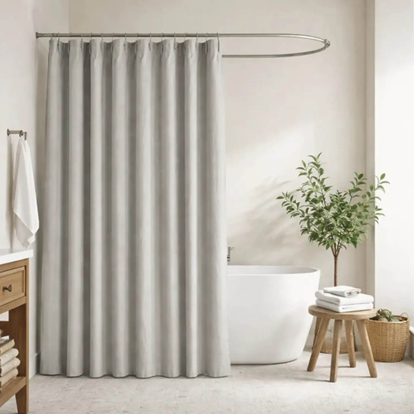 Cortina Para Ducha Baño Con Ganchos Que Combinan 32-3055972 7