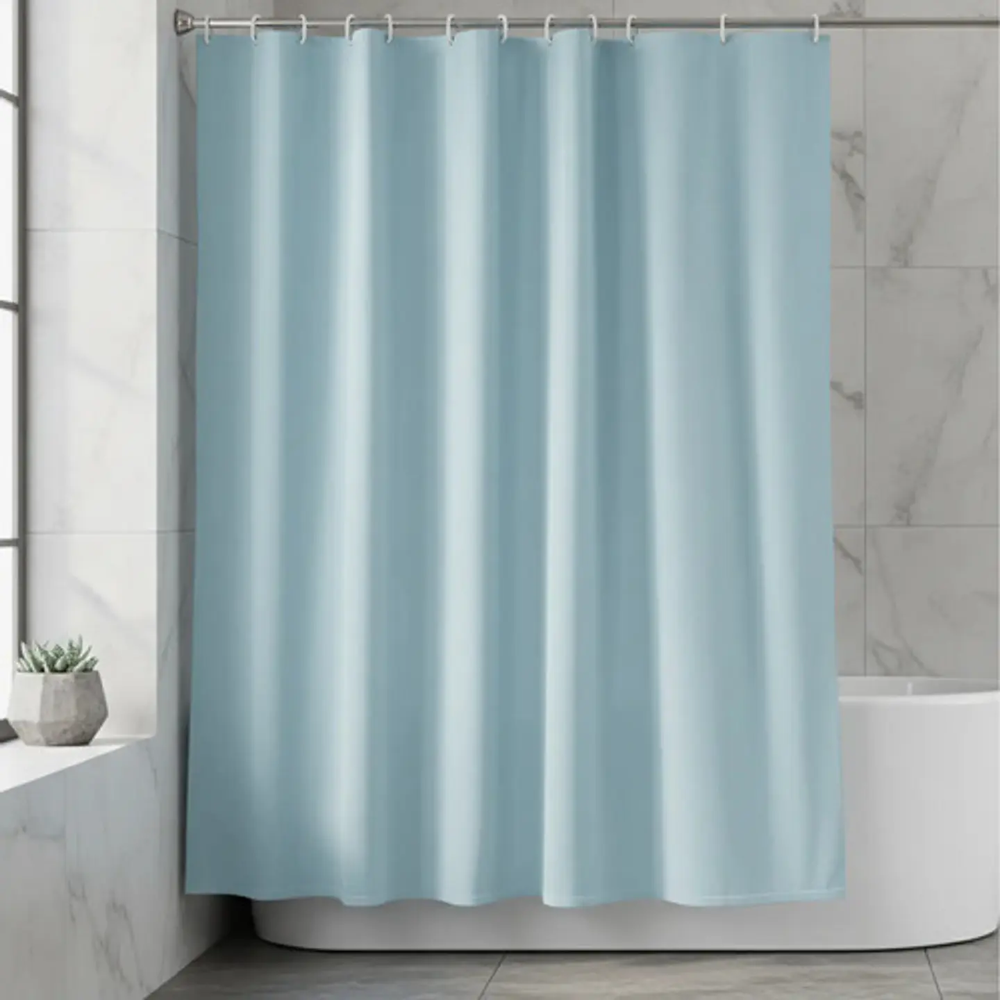 Cortina Para Ducha Baño Con Ganchos Que Combinan 32-3055972 11