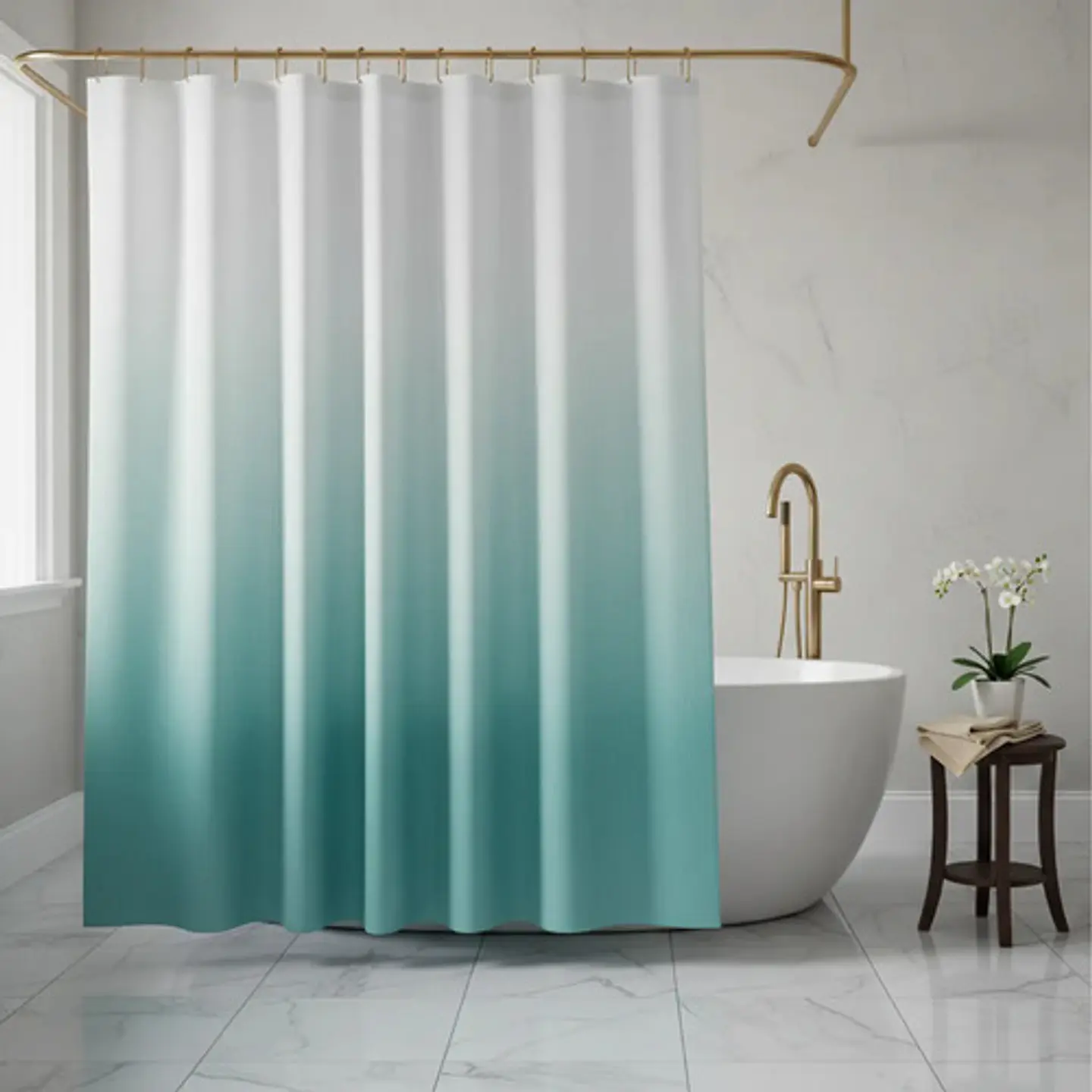 Cortina Para Ducha Baño Con Ganchos Que Combinan 32-3055972 20