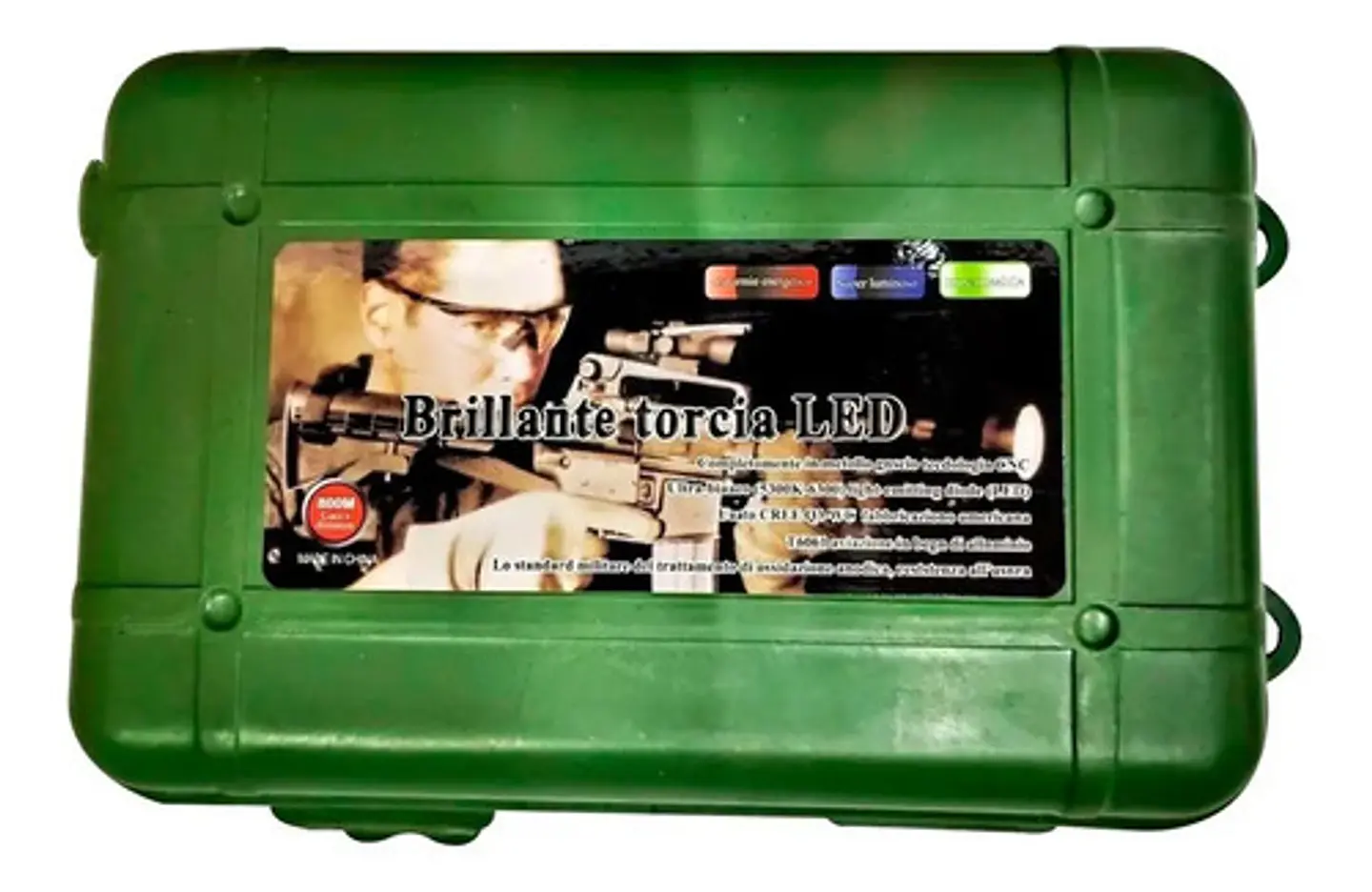 Super Kit Linterna Militar Zoom 800m Led Recargable Ref. C-2 3