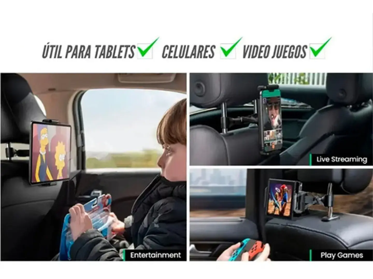 Soporte Tablet Reposacabezas De Carro Asiento Trasero 24280 3