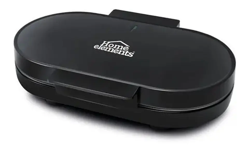 Wafflera Eléctrica Doble 2 Puestos Home Elements Teflón 1200w 110v 2