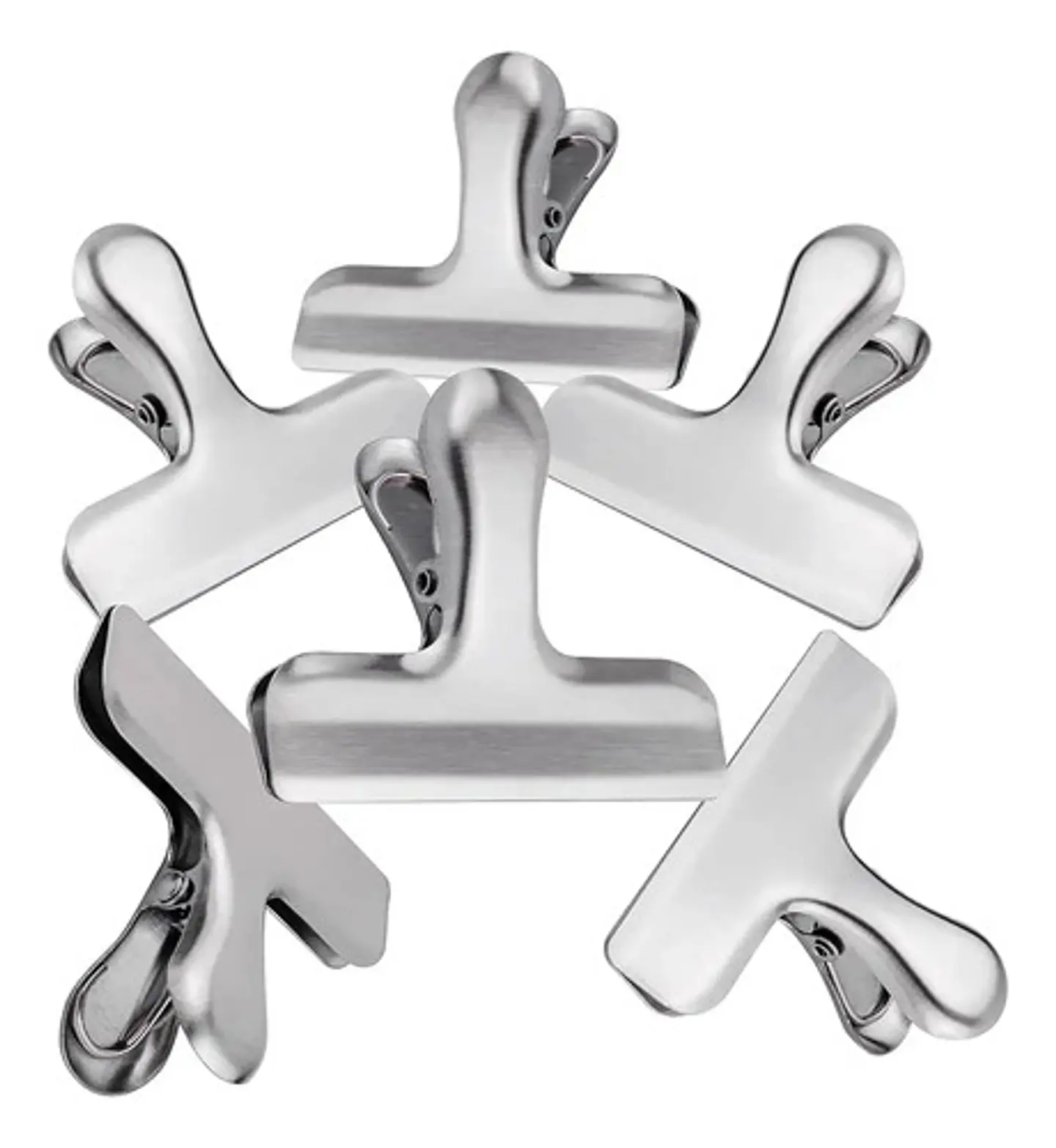 Ganchos X4 Magnéticos Acero Inoxidable Pinzas 3093847 Color Plateado 1