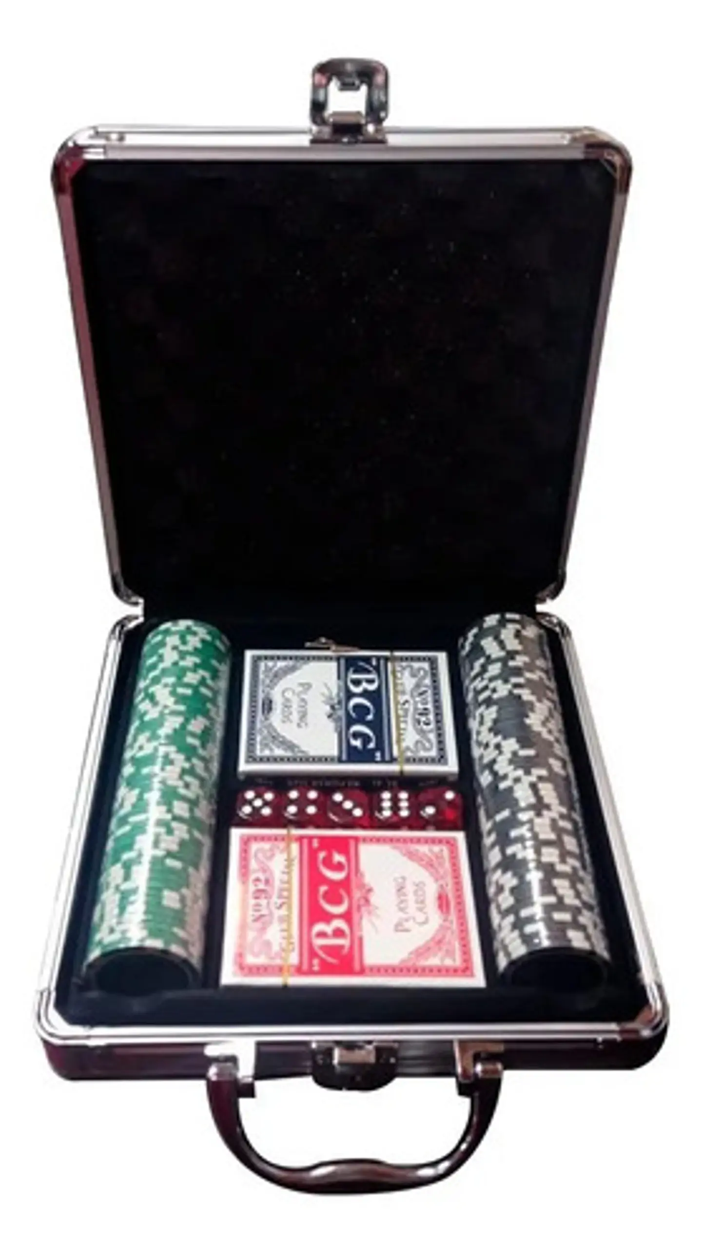 Set Juego De Póker 100 Fichas Maleta Lujo En Aluminio R:100p 2