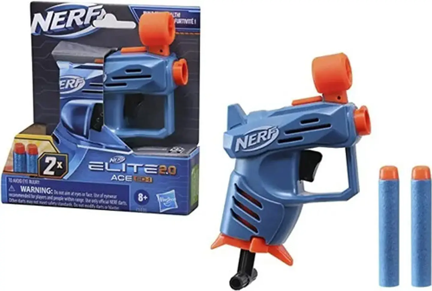Nerf Pistola Lanzadara Elite 2.0 Ace Hasbro F5035 Color Azul 2