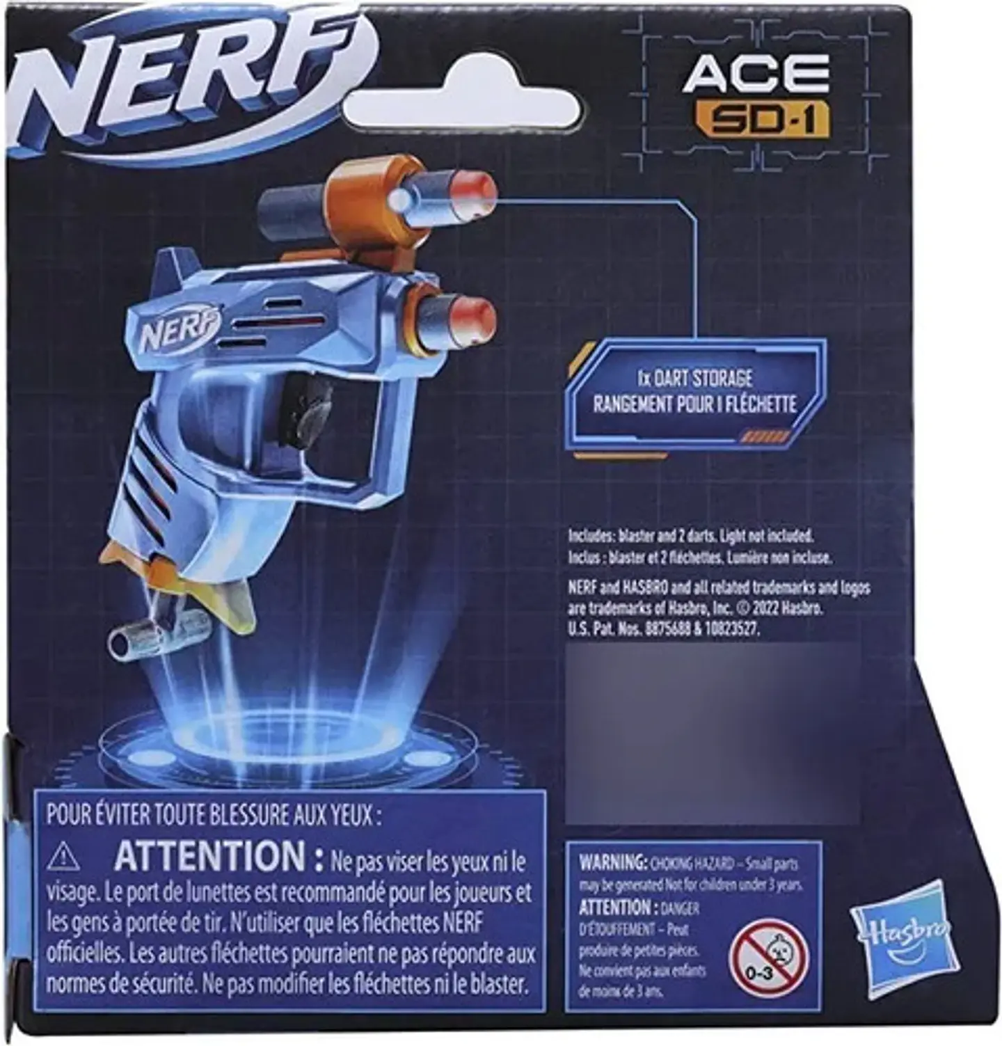 Nerf Pistola Lanzadara Elite 2.0 Ace Hasbro F5035 Color Azul 4
