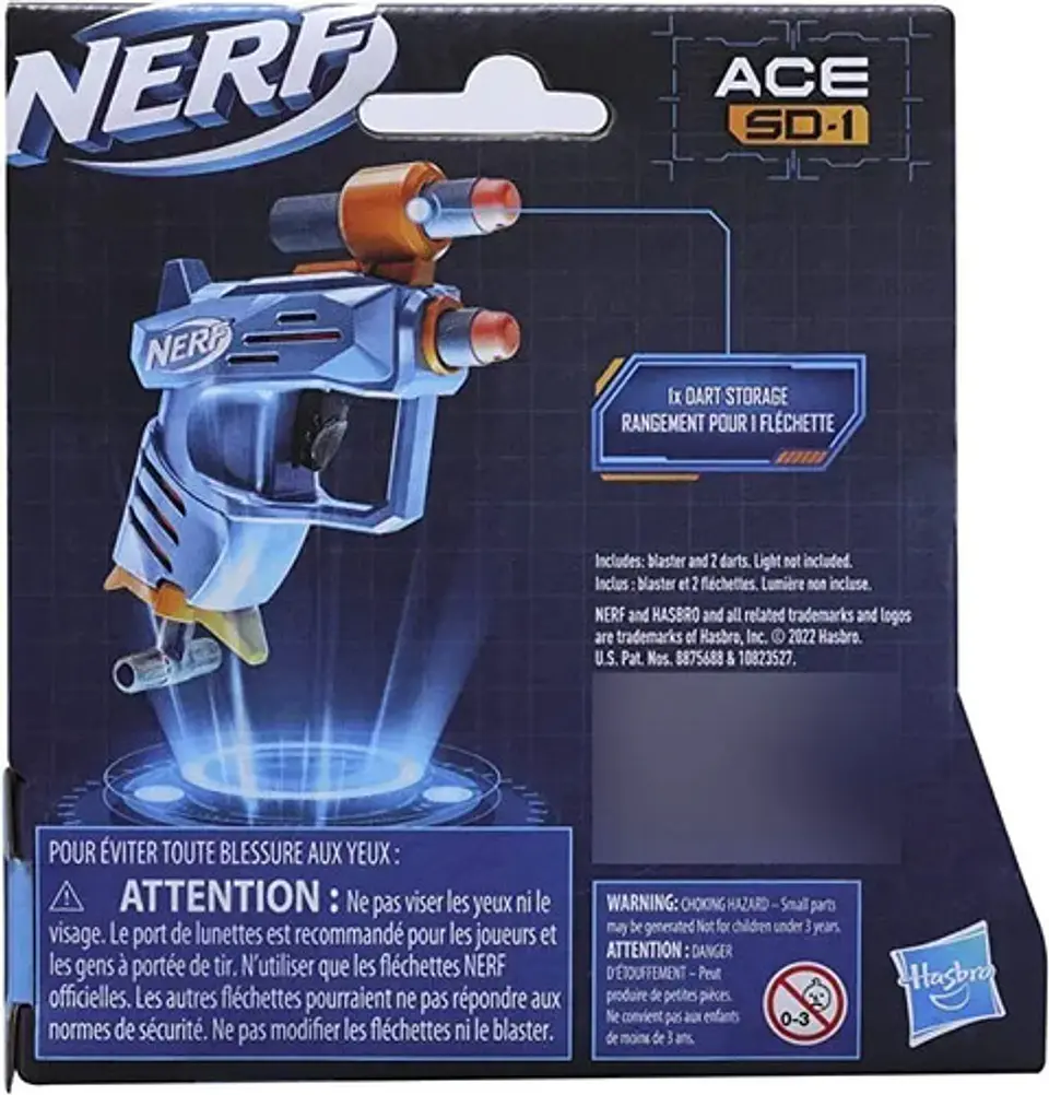Nerf Pistola Lanzadara Elite 2.0 Ace Hasbro F5035 Color Azul 4