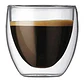 Shot Taza Doble Pared Vidrio Borosilicato 80ml Café Te X2 - Miniatura 2