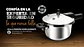 Olla A Presión 5.6l Acero Inoxidable Home Elements Compatible Gas Eléctrica Plateado - Miniatura 4