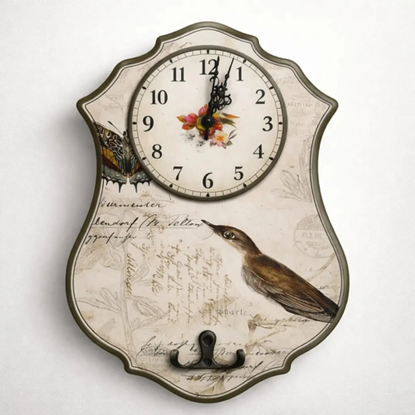 Reloj Pared Cocina Madera Análogo Decoración Hogar 2025 1