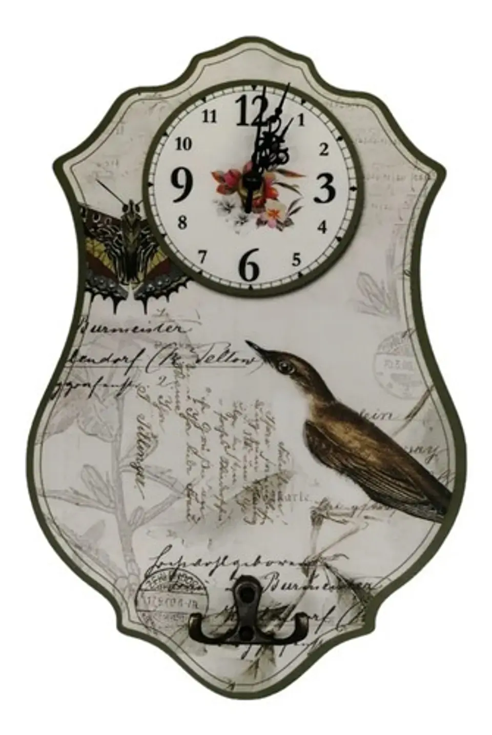 Reloj Pared Cocina Madera Análogo Decoración Hogar 2025 4