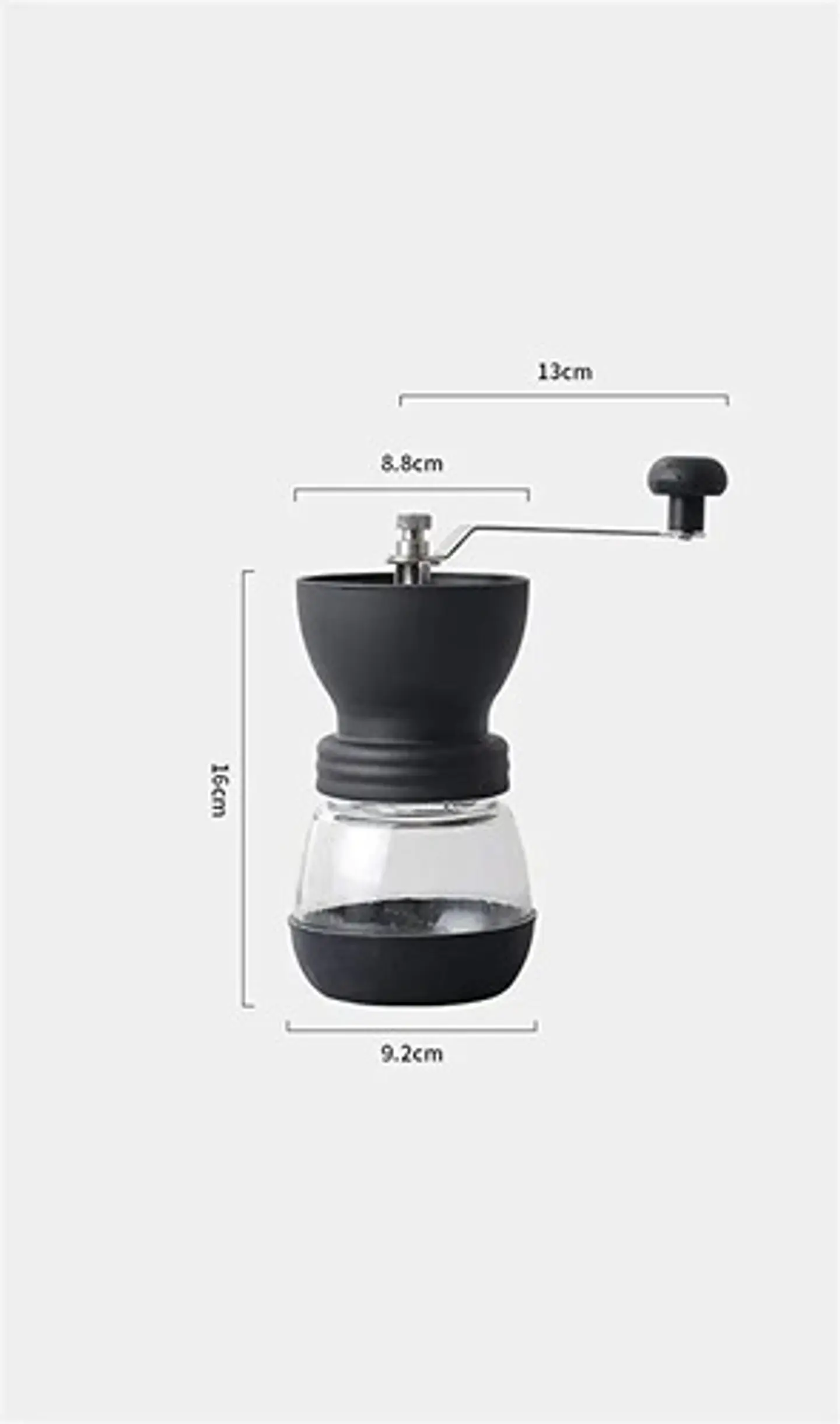 Molino Manual De Café Coffe Dx-02 Molienda Ajustable Portátil Negro 2