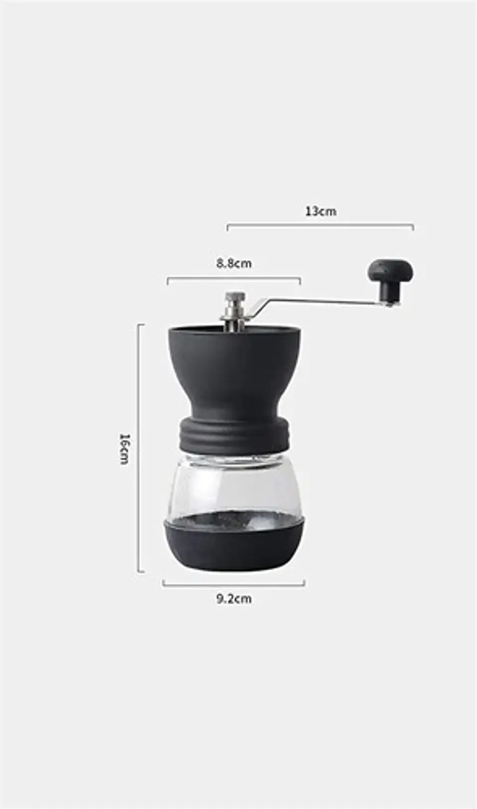 Molino Manual De Café Coffe Dx-02 Molienda Ajustable Portátil Negro 2