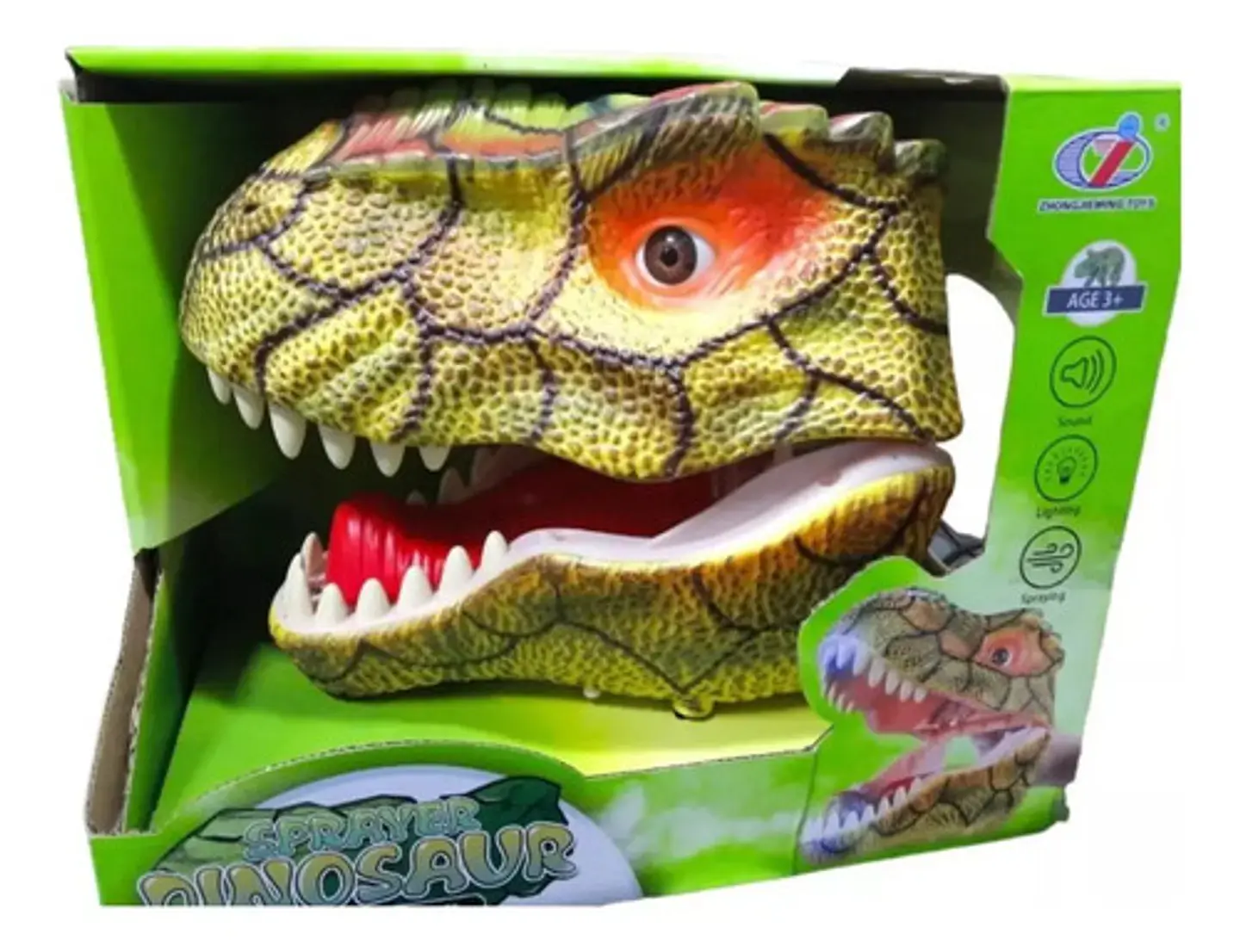 Titere Dinosaurio T- Rex Caucho Spray Agua Q9899 4