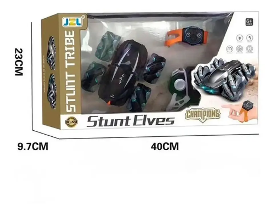 Carro Stunt 360°  A Control Remoto+control Desde Reloj 26336 4