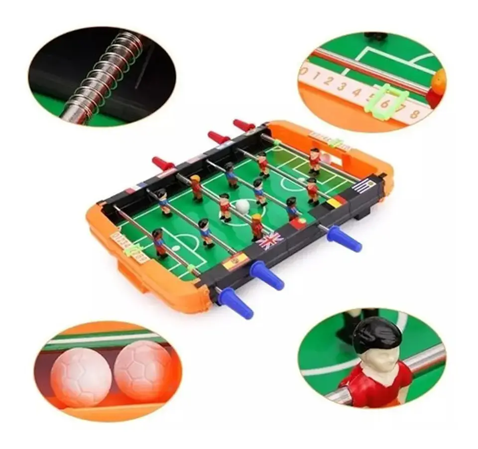 Mini Futbolin  En Plástico Set Cancha De Fútbol Ref 2123 2