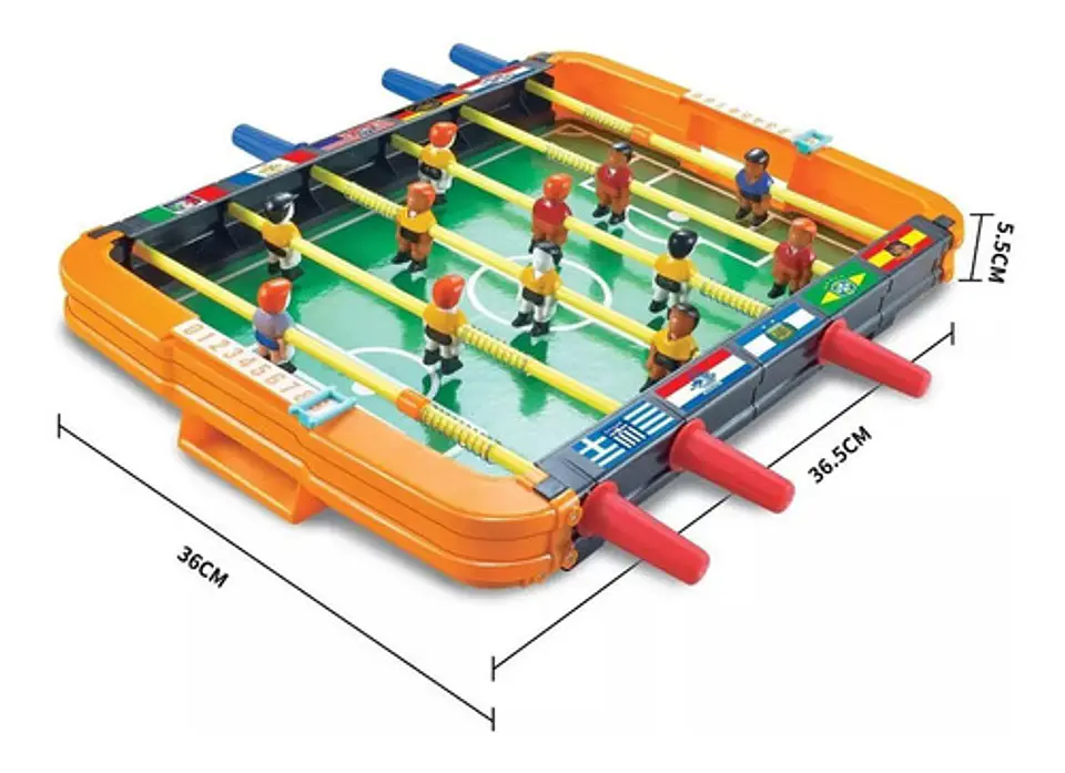Mini Futbolin  En Plástico Set Cancha De Fútbol Ref 2123 3