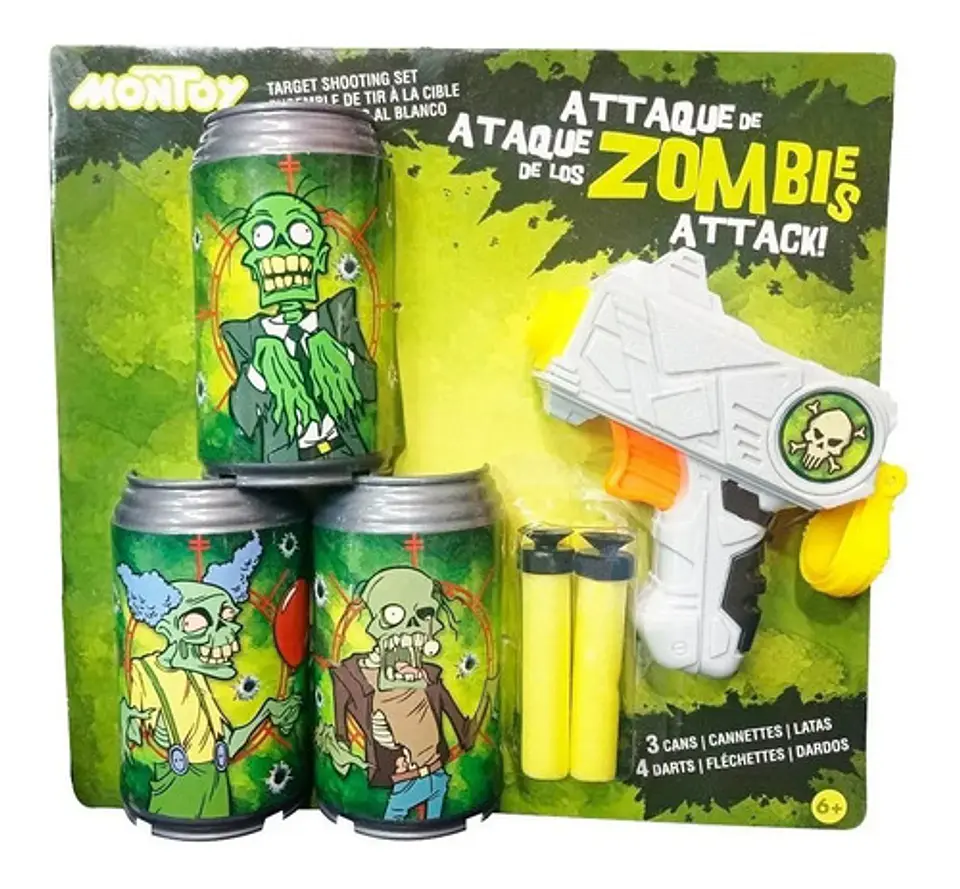 Juego  Lanza Dardos Puntería Latas Objetivo Zombie 3049132 1