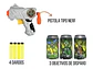 Juego  Lanza Dardos Puntería Latas Objetivo Zombie 3049132 - Miniatura 5