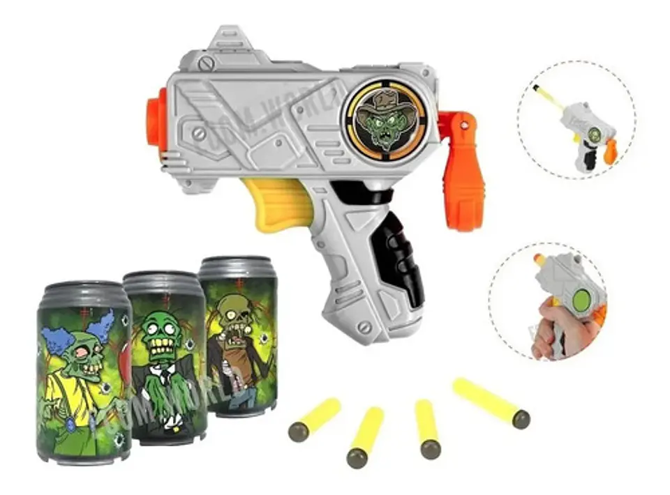 Juego  Lanza Dardos Puntería Latas Objetivo Zombie 3049132 7