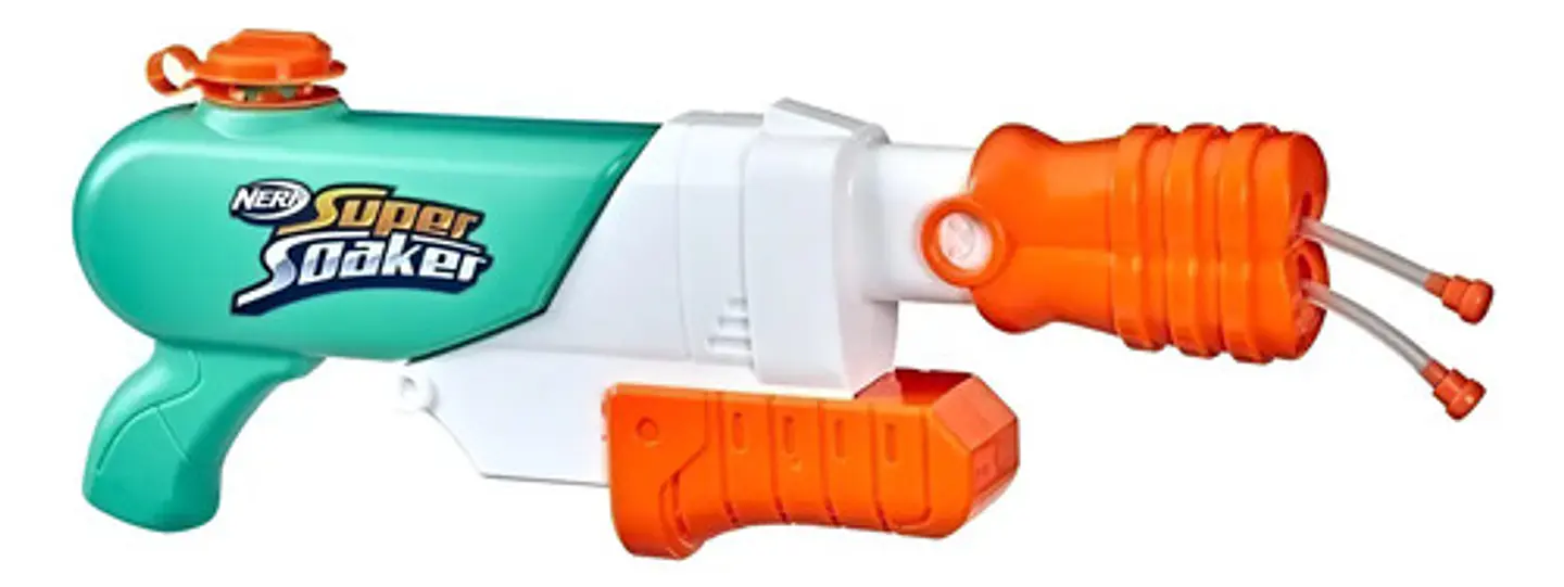 Lanzador De Agua Nerf Super Soaker Hydro Frenzy Hasbro Verde Y Naranja Verde Y Anaranjado 1
