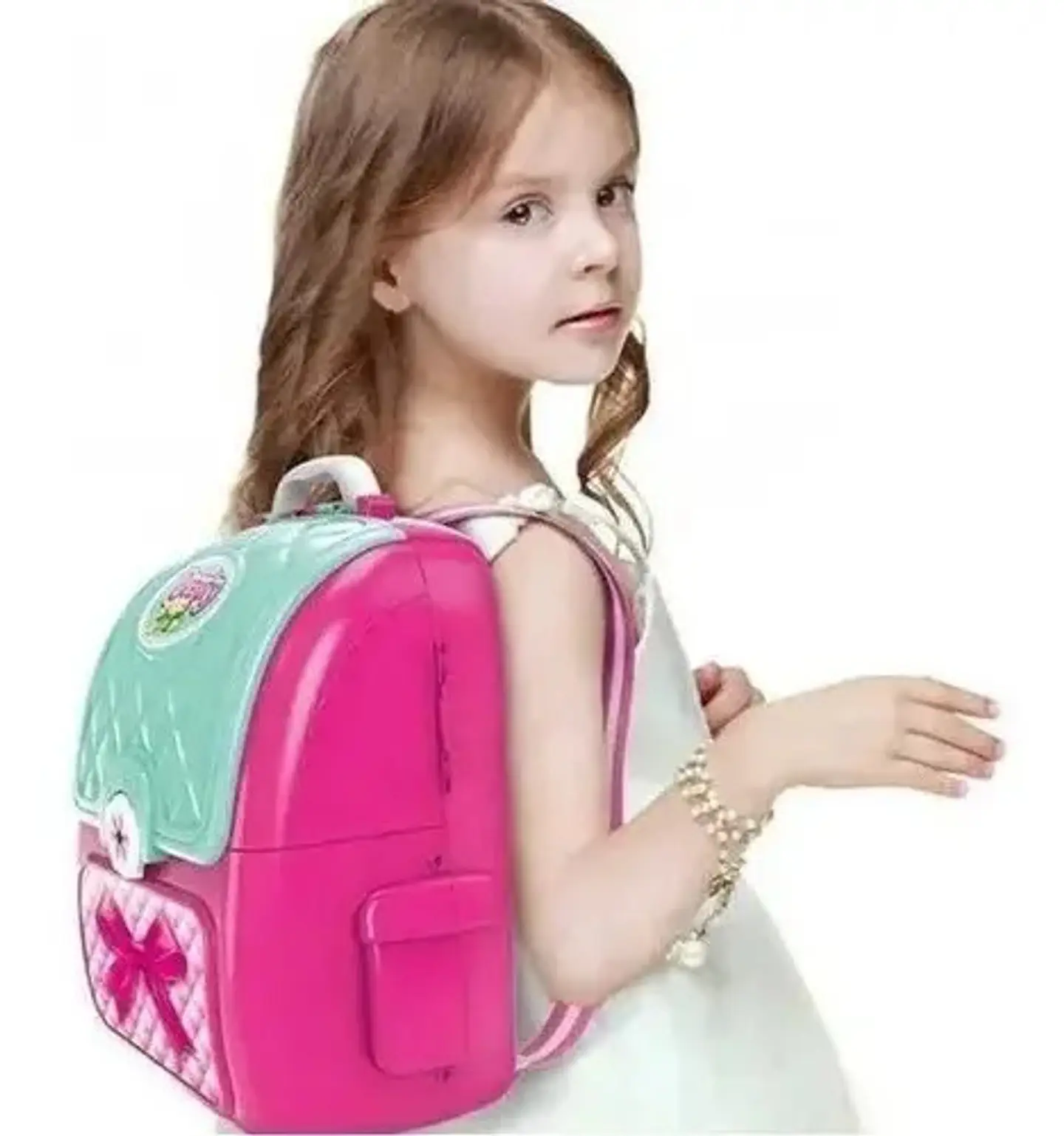 Mochila Tocador Xiong Cheng 008-963a Juguete 5-7 Años Con Accesorios 3