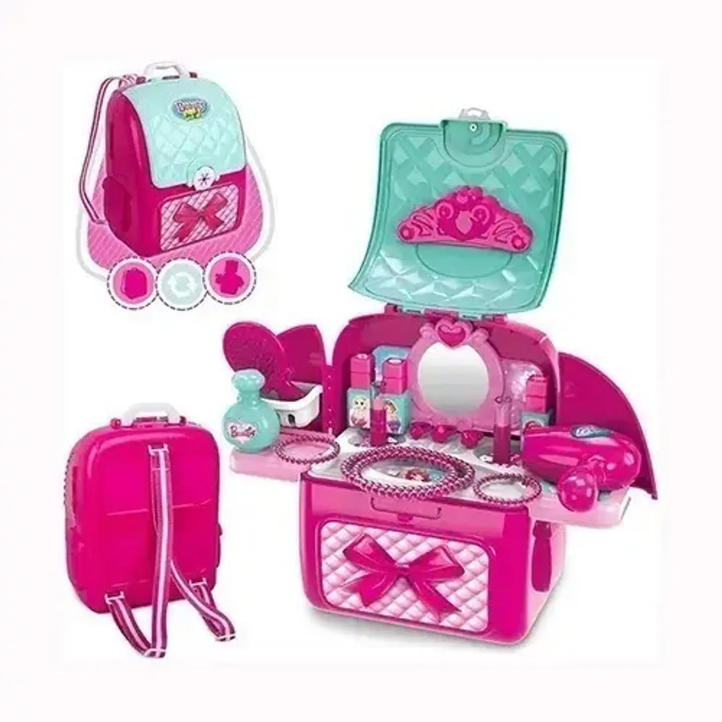 Mochila Tocador Xiong Cheng 008-963a Juguete 5-7 Años Con Accesorios 6