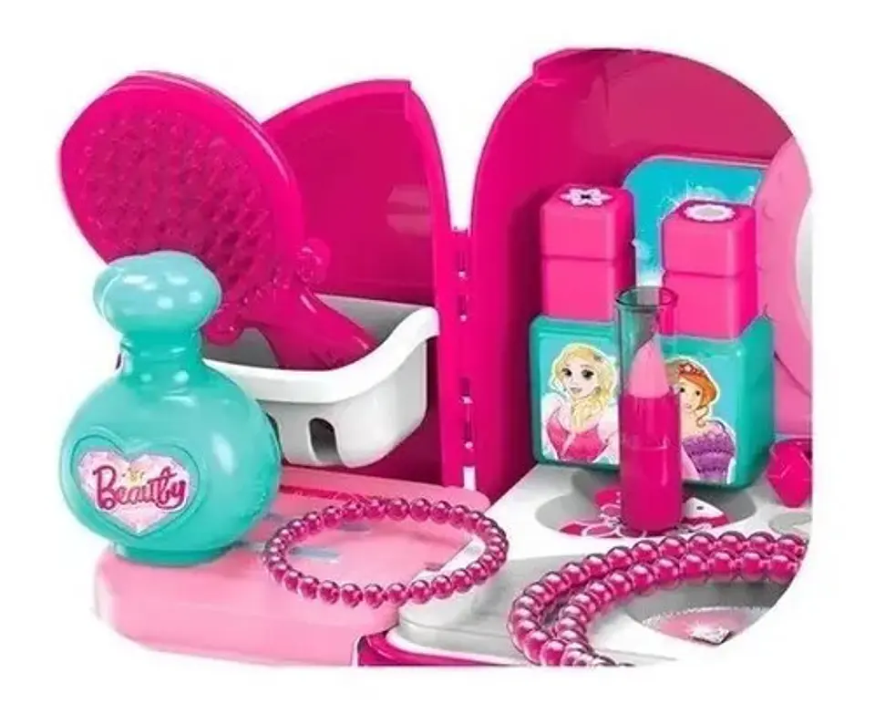 Mochila Tocador Xiong Cheng 008-963a Juguete 5-7 Años Con Accesorios 7