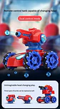 Carro Tanque Dispara Hidrogel Spray Led Control Musica - Miniatura 4