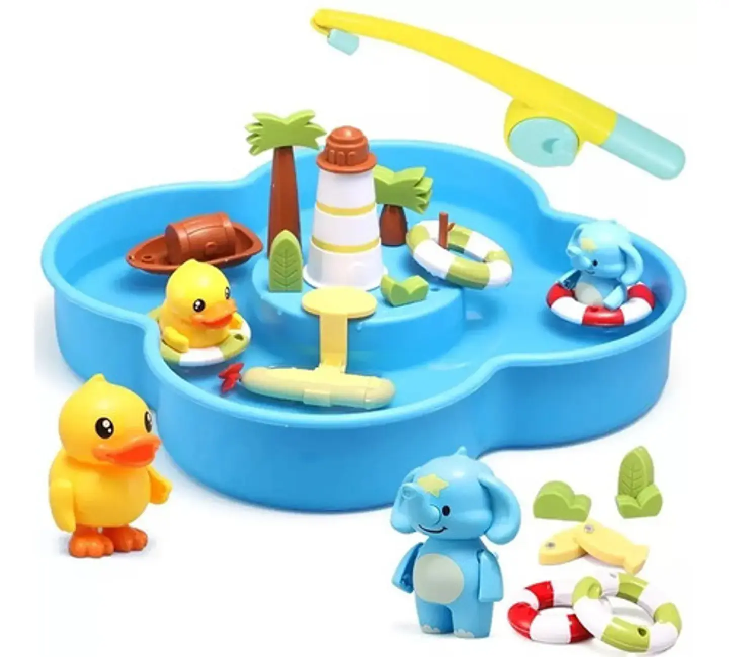 Juego De Pesca Magnética Baño Playa Pato Arenera Niños Lx685 5