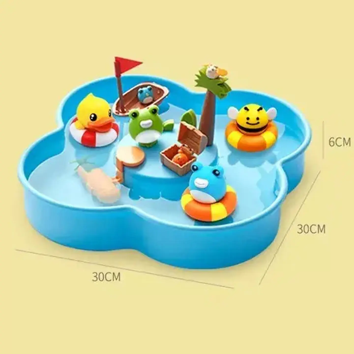 Juego De Pesca Magnética Baño Playa Pato Arenera Niños Lx685 6