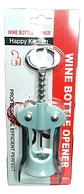 Sacacorchos Tirabuzón Metálico Pasta Botella Vino Destapador - Miniatura 1