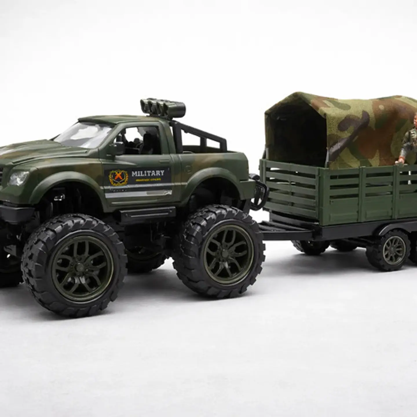 Carro Jeep Militar Remolque Helicóptero Soldado Ref. 364d-6 3