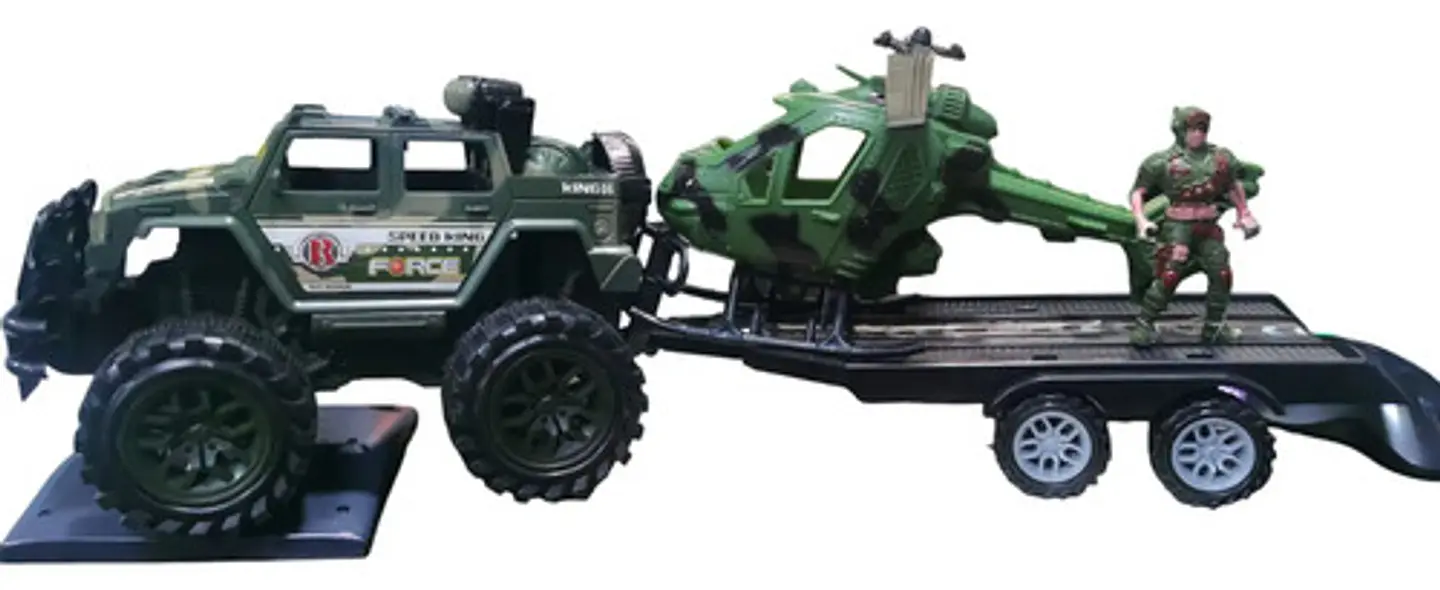 Carro Jeep Militar Remolque Helicóptero Soldado Ref. 364d-6 9