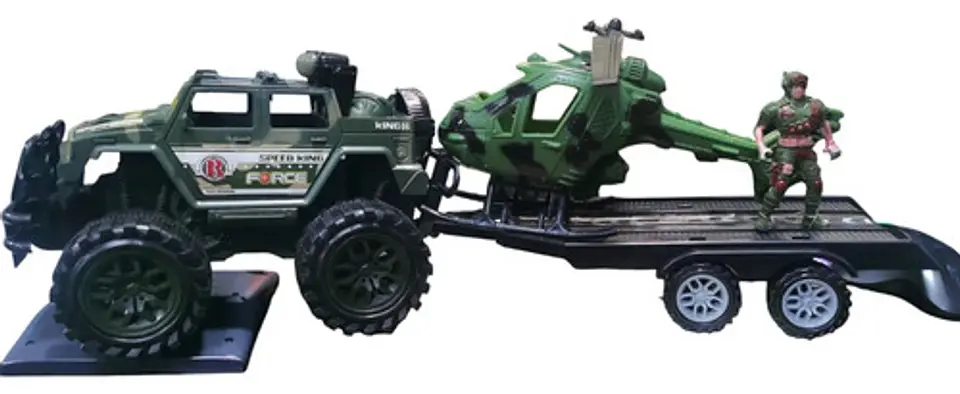 Carro Jeep Militar Remolque Helicóptero Soldado Ref. 364d-6 9