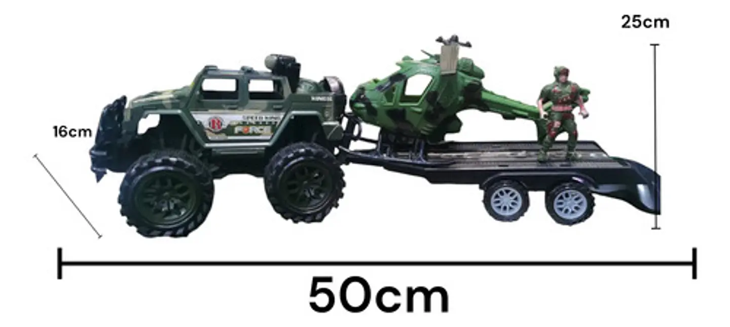 Carro Jeep Militar Remolque Helicóptero Soldado Ref. 364d-6 11