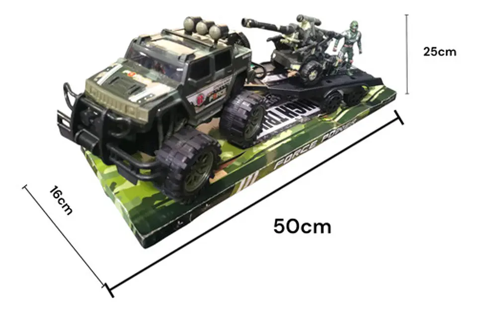 Carro Jeep Militar Remolque Helicóptero Soldado Ref. 364d-6 13