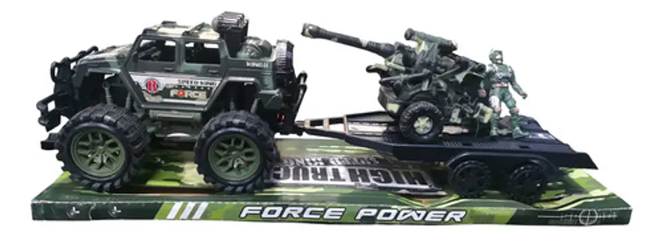 Carro Jeep Militar Remolque Helicóptero Soldado Ref. 364d-6 18