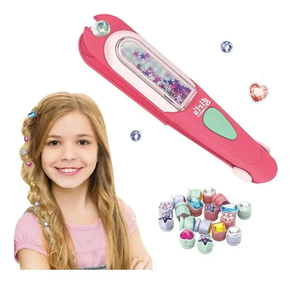 Kit Decoración Cabello Gemas Colores Niñas Peinados Mbk388 2