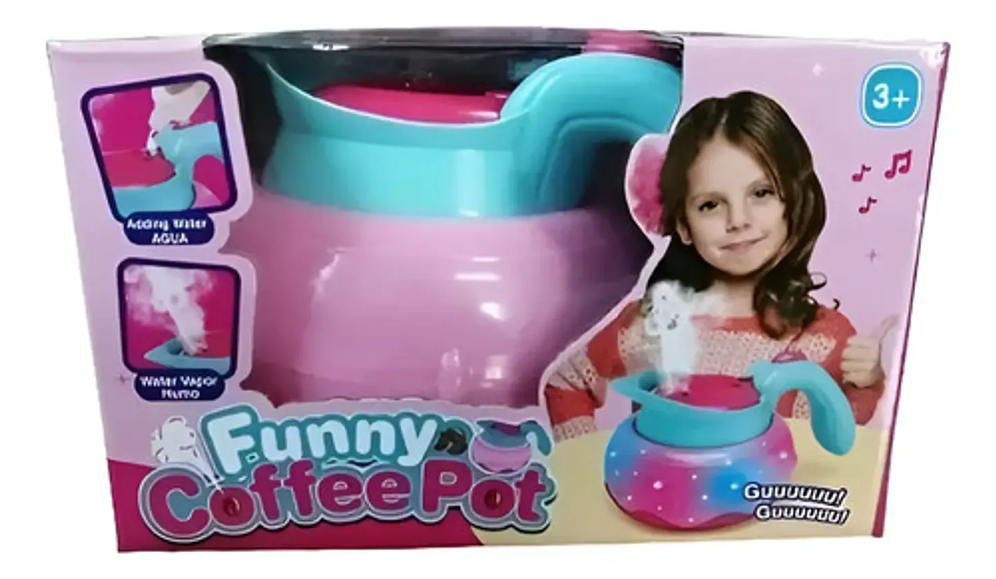 Cafetera Tetera Juguete Niña Agua Vapor Sonidos Luces 018-51 2