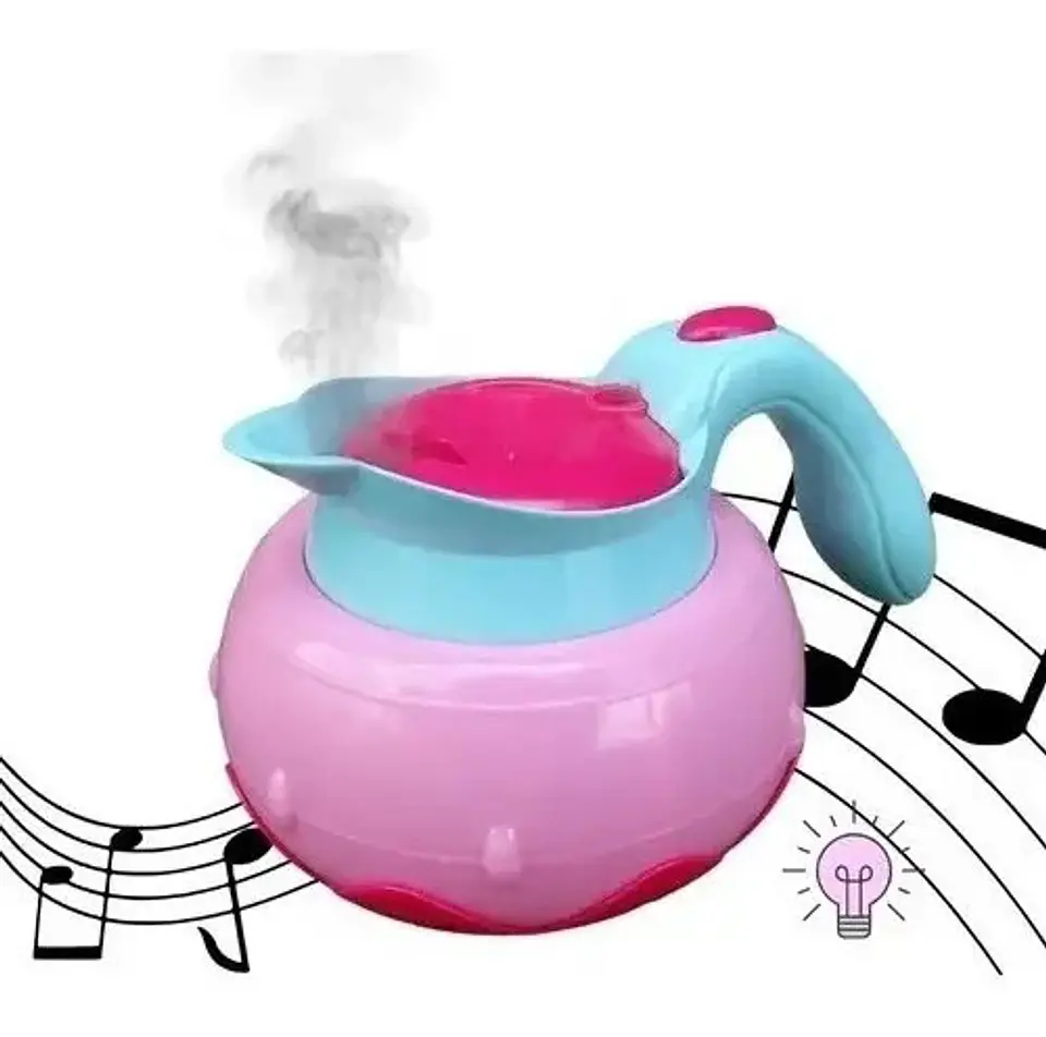 Cafetera Tetera Juguete Niña Agua Vapor Sonidos Luces 018-51 4