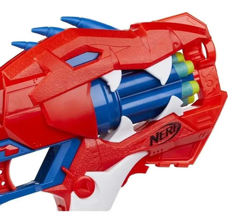 Lanzador Nerf Dinosquad Raptor Slash 6 Dardos Rojo 3
