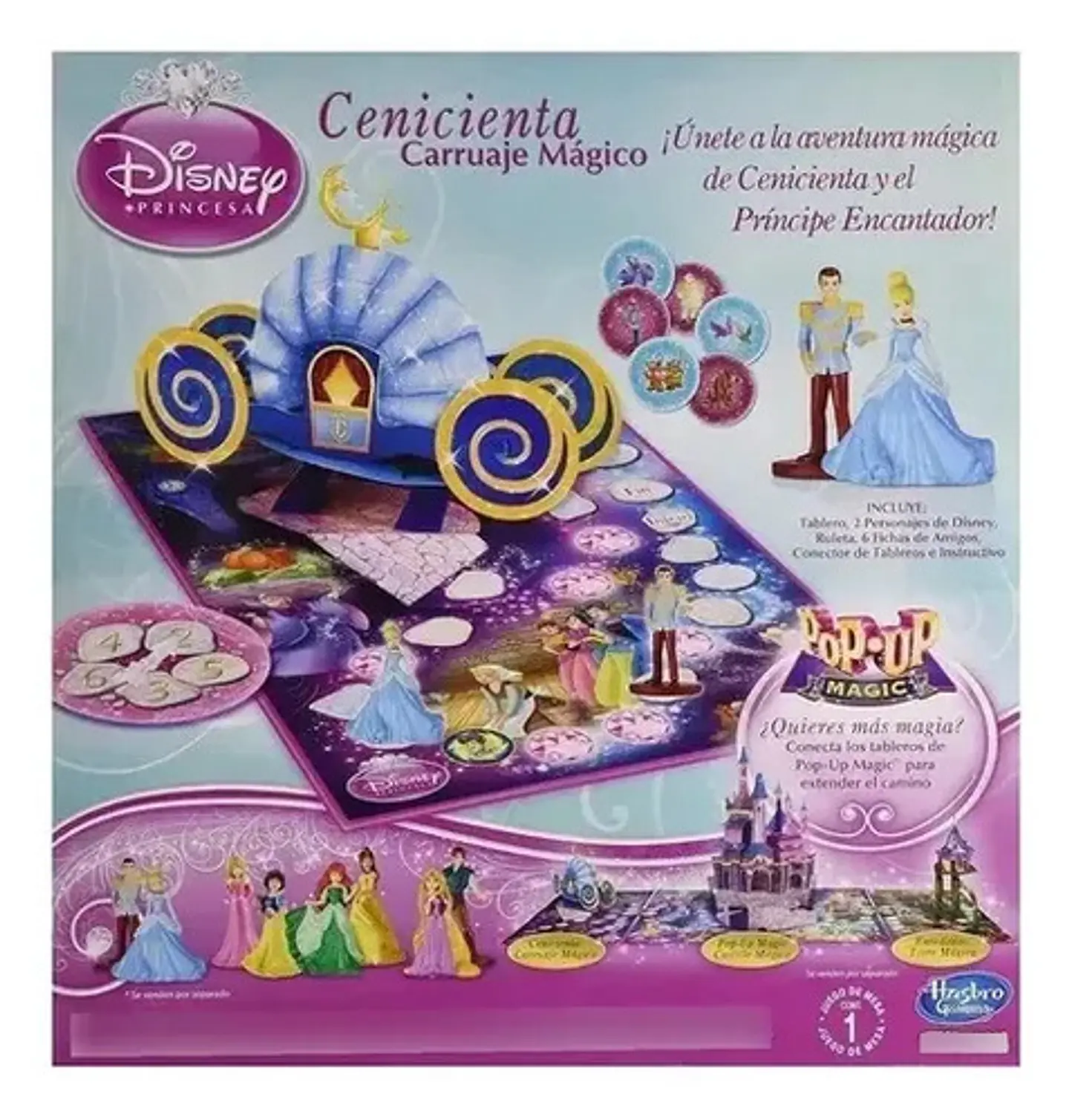 Carruaje Mágico Cenicienta Juego De Mesa Hasbro 3