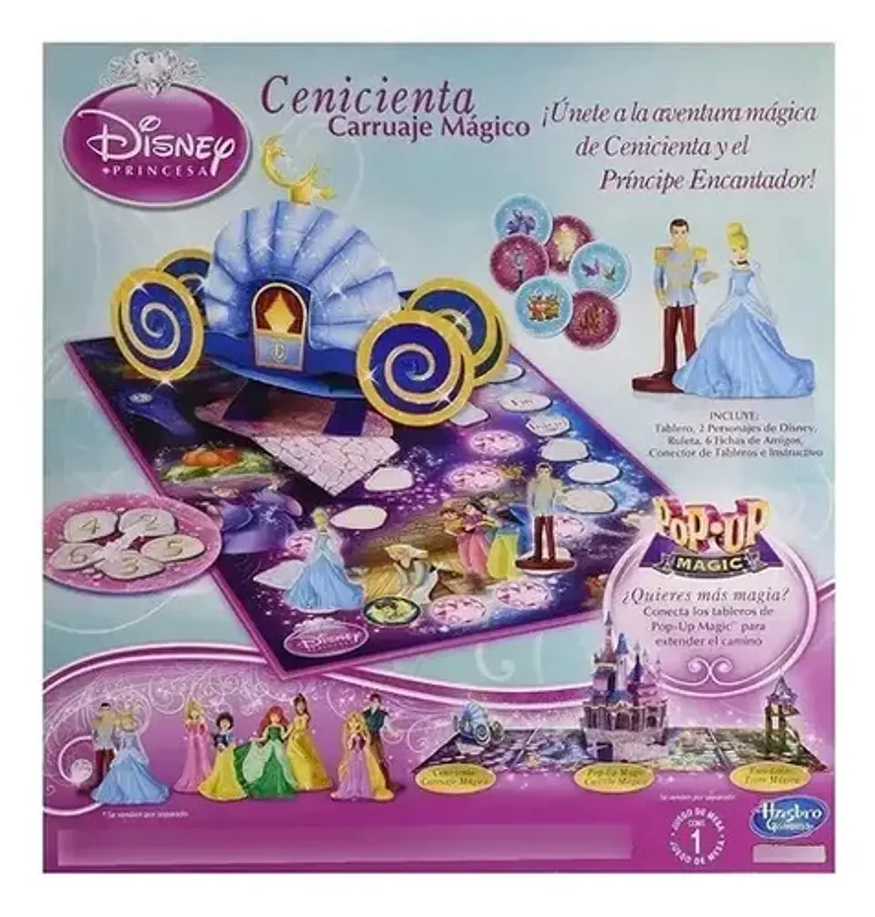 Carruaje Mágico Cenicienta Juego De Mesa Hasbro 3
