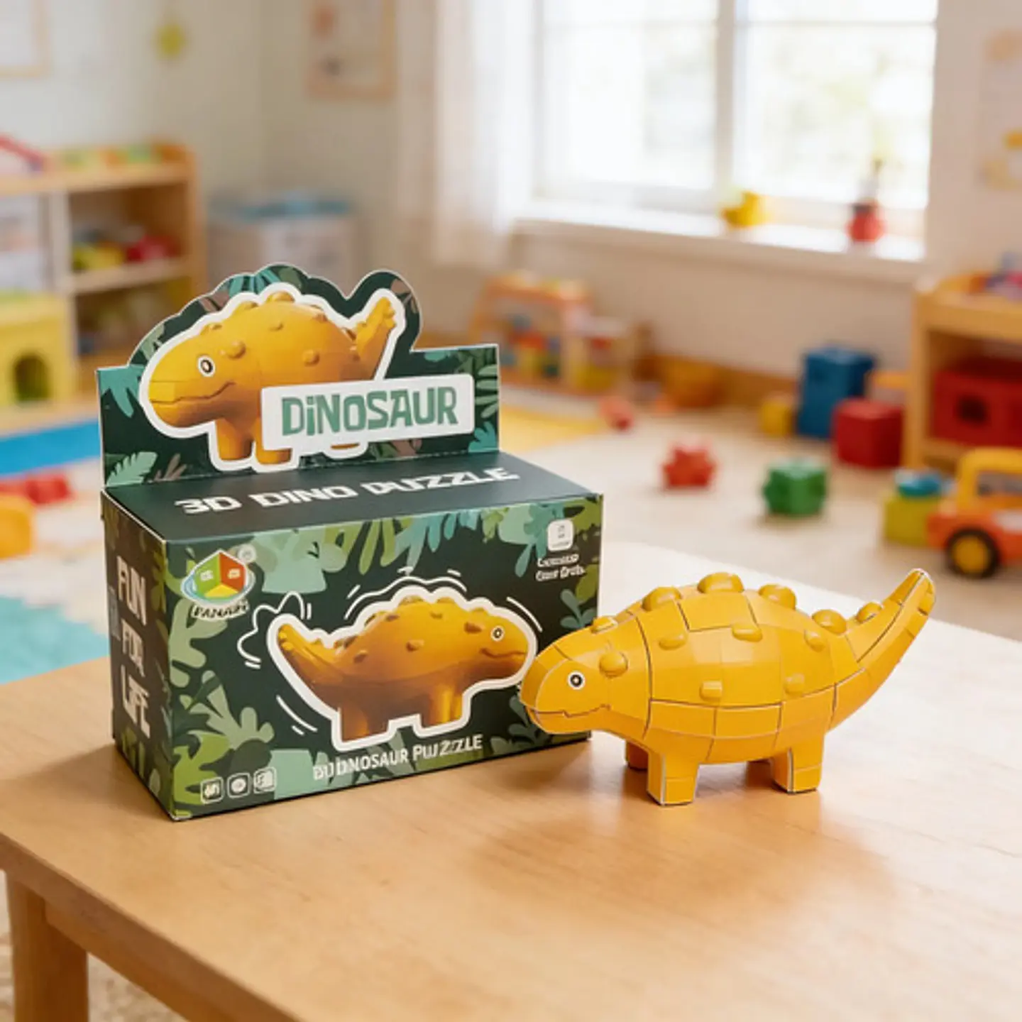 Dinosaurio De Armar Rompecabezas Didactico Niños Fx 8820  16