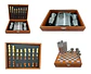 Set Whiskera 8oz Ajedrez En Madera Con 4 Copas Dq388 - Miniatura 2