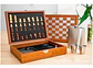 Set Whiskera 8oz Ajedrez En Madera Con 4 Copas Dq388 - Miniatura 3