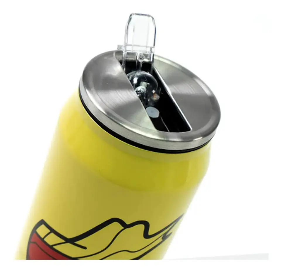 Termo Cafe Agua Acero Inoxidable Lata Gaseosa 350ml Caliente 11